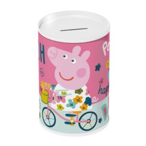 Κουμπαράς Μεταλλικός Peppa Pig 10×15 εκ.