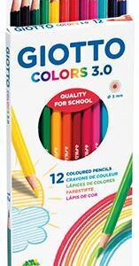 ΞΥΛΟΜΠΟΓΙΕΣ GIOTTO COLORS 3.0 BLISTER 12 ΤΜΧ