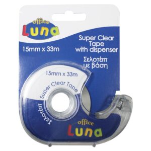 Σελοτέιπ με Βάση Super Clear Luna Office 15mmx33m