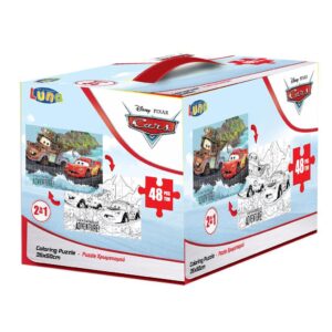 PUZZLE ΧΡΩΜΑΤΙΣΜΟΥ ΚΥΒΟΣ  2 ΟΨΕΩΝ 48TEM 50Χ35ΕΚ CARS