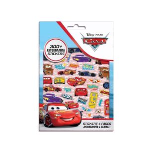 Αυτοκόλλητα Disney Cars Μπλοκ 300 Τμχ., 14,5×21,5 εκ.