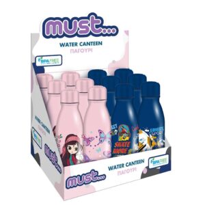 Παγούρι Παιδικό Must 540ml Αλουμινίου 5.5×22 4 Σxέδια