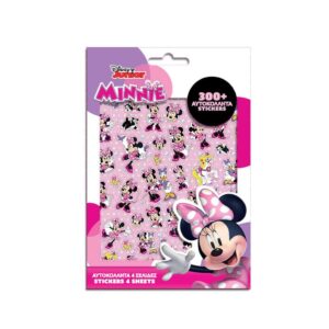 Αυτοκόλλητα Disney Minnie Mouse Μπλοκ 300 Τμχ., 14,5×21,5 εκ.
