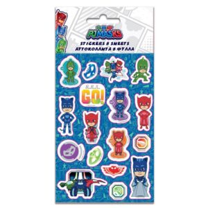 Αυτοκόλλητα PJ Masks 8×12 εκ. σε 5 φύλλα