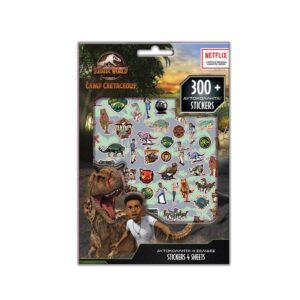 Αυτοκόλλητα Jurassic World Μπλοκ 300 Τμχ., 14,5×21,5 εκ.
