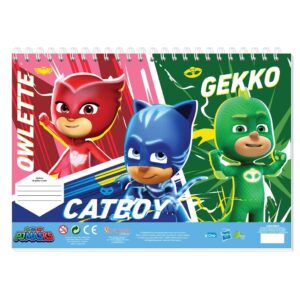 ΜΠΛΟΚ ΖΩΓΡΑΦ PJ MASKS 23X33 40ΦΥΛ ΑΥΤΟΚ-ΣΤΕΝΣΙΛ- 2ΣΕΛ ΧΡ  2ΣΧ