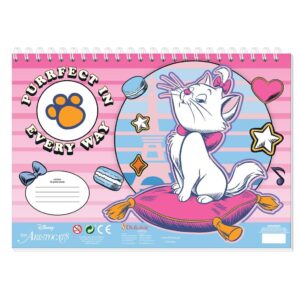 ΜΠΛΟΚ ΖΩΓΡΑΦ MARIE CAT 23X33 40ΦΥΛ  ΑΥΤΟΚ-ΣΤΕΝΣΙΛ- 2ΣΕΛ ΧΡ  2ΣΧ