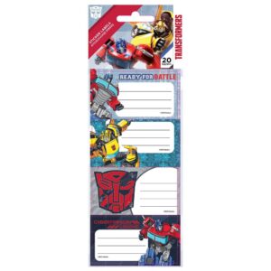 Ετικέτες Αυτοκόλλητες Transformers 20 Τμχ. 5 Φύλλα