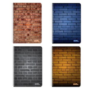 Τετράδιο Σπιράλ 17×25 Must Bricks 5 Θέματα 150 Φύλλα 4 Σxέδια