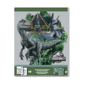 Βιβλίο Ζωγραφικής Jurassic World 16 Σελ Χρωματισμού- 2 Σελ Αυτοκ 2 Σχέδια, 20×25 εκ.