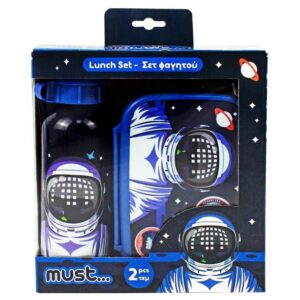 Σετ Φαγητού Must Astronaut Φαγητοδοχείο 800ml-Παγούρι 500ml Αλουμινίου