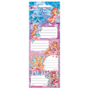Ετικέτες Αυτοκόλλητες Winx 20 Τμχ. 5 Σχέδια