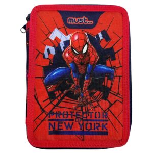 Κασετίνα Διπλή Γεμάτη Spiderman Protector of New York Must