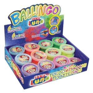 Πλαστελίνη Τρελομπαλάκι Ballingo Luna 6 Μεταλλικά Χρώματα Glitter