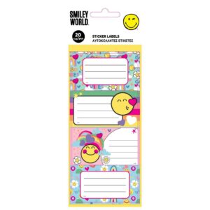 ΕΤΙΚΕΤΕΣ ΑΥΤΟΚ SMILEY 20ΤΕΜ  5ΦΥΛΛΑ