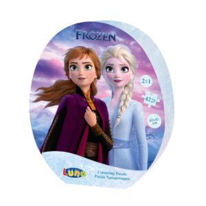 Παζλ Χρωματισμού Disney Frozen 2, 2 Όψεων Luna Toys, 42 Τμχ., 42×42 εκ.