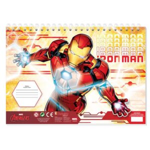 ΜΠΛΟΚ ΖΩΓΡΑΦ IRON MAN 23X33 40ΦΥΛ  ΑΥΤΟΚ-ΣΤΕΝΣΙΛ- 2ΣΕΛ ΧΡ  2ΣΧ
