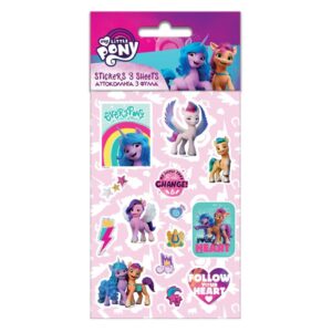 Αυτοκόλλητα My Little Pony 8×12 εκ. σε 5 φύλλα