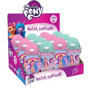 Παγούρι Πλαστικό My Little Pony 500 ml με Καλαμάκι 2 Σχέδια