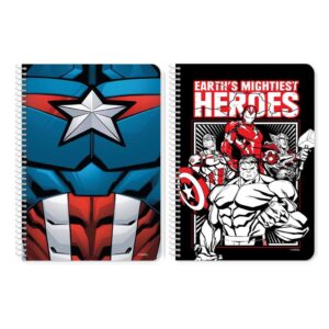 Τετράδιο Σπιράλ 17×25 εκ. Avengers 2 Θέματα, 60 Φύλλα