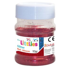 Χρυσόσκονη Glitter The littlies Κόκκινη 113 γρ.